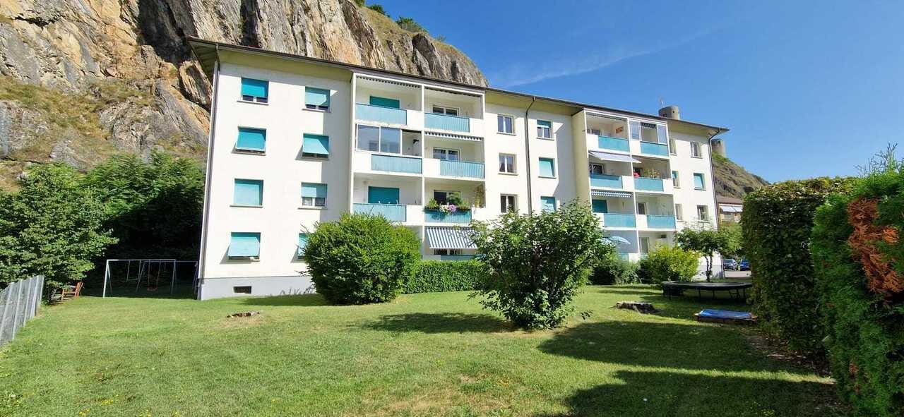 Immeuble des Glariers 6 et jardin en bordure de la Dranse